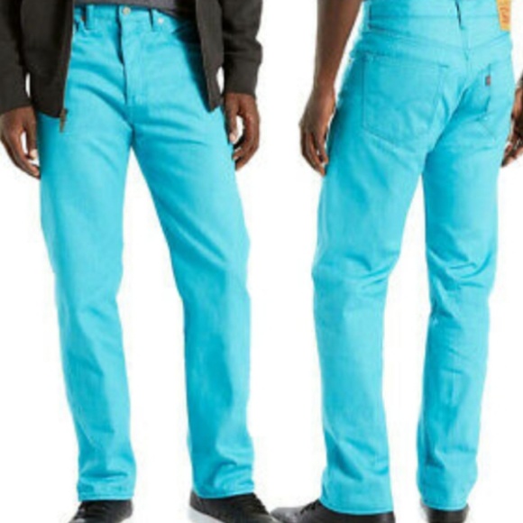 turquoise levis 501